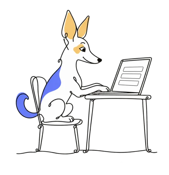 O Faro sozinho ao computador a preencher um formulário.